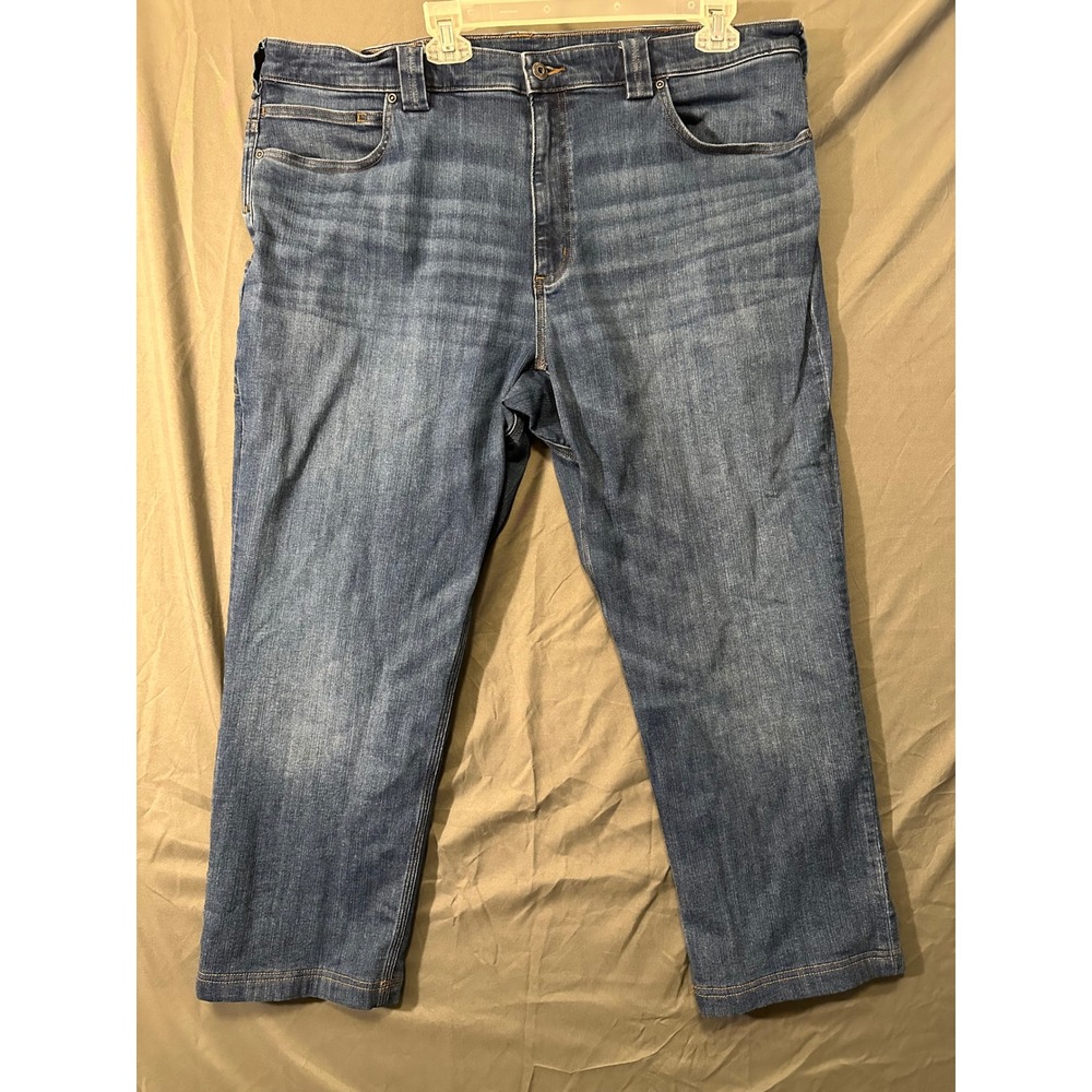 Duluth Trading Co Ballroom DoubleFlex Standard Fit Jeans Mens 42x30 Blue Denim‎